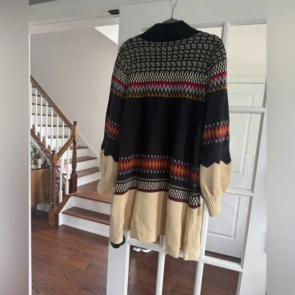 NWT Anthropologie Bubble-SleeveTurtleneck Sweater Dress